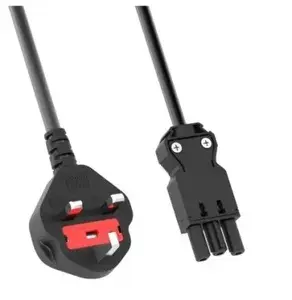 Bachmann H05VV-F 3G1.5mm² Power Cable, 4.0m, UK Plug