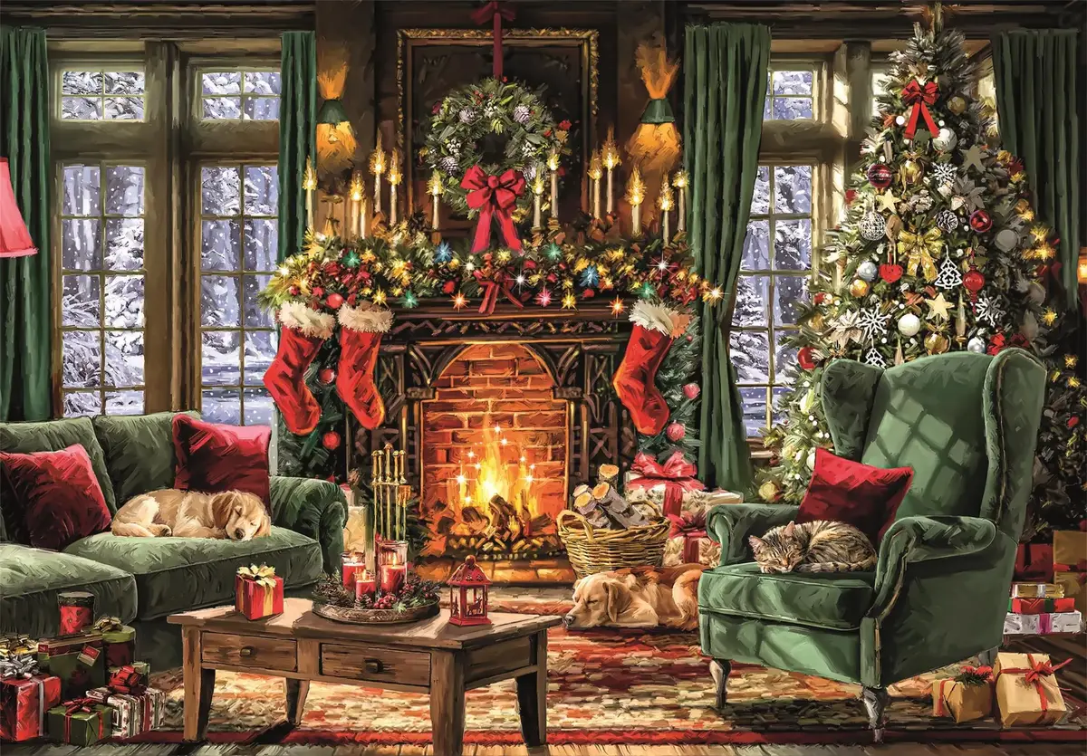 Clementoni Have a Cozy Christmas 1500 Piece Puzzle Photo 2