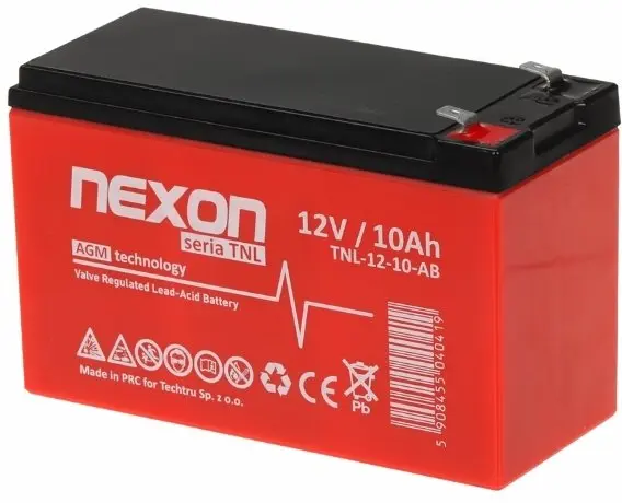 Nexon 12V 10Ah svina-skābes akumulators, 12V/10AH-TNL/NEXON