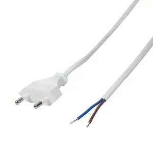 LogiLink CP138 strāvas kabelis, CEE 7/16 Europlug uz atvērtu galu, 1.5 m, balts