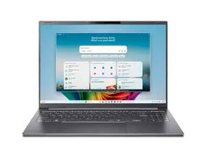 Ноутбук Acer Aspire 16 AI A16-I71M-96Q0 Intel Core Ultra 9 386H 40.6 см 16 дюймов WUXGA 16 ГБ LPDDR5x-SDRAM 512 ГБ SSD Wi-Fi 6E Windows 11 Home Серый Немецкая QWERTZ