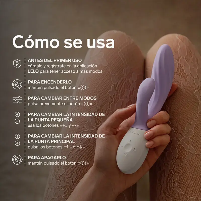 Двойной вибратор LELO INA TWIST — лавандовый Photo 8
