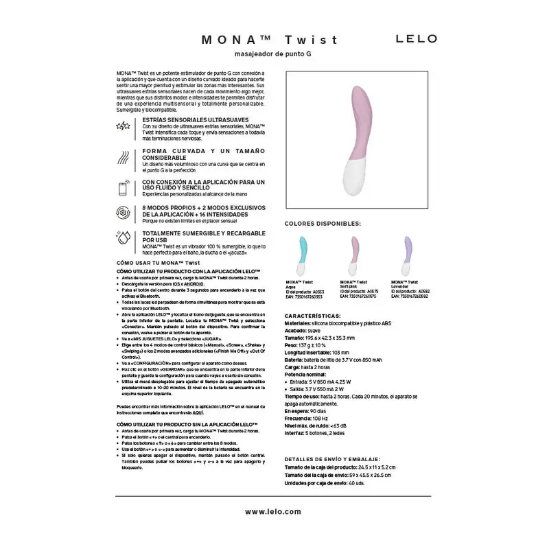Вибратор для точки G LELO Mona Twist Photo 10