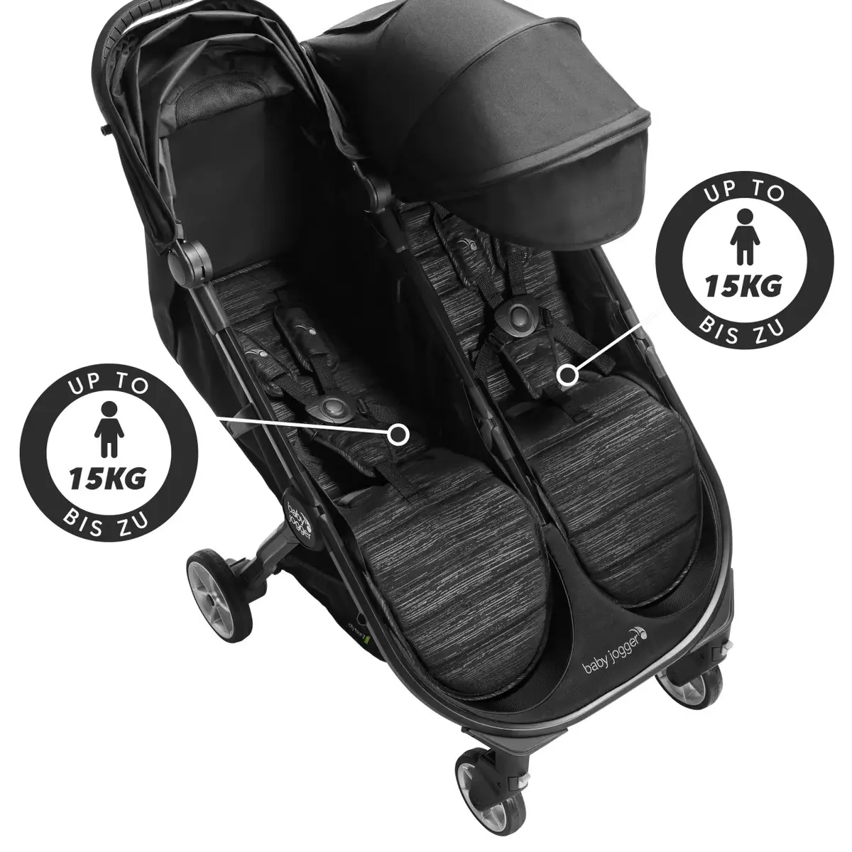 Baby Jogger City Tour 2 Double Tandem Stroller Photo 3
