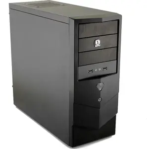 SilentiumPC Brutus 310 Pure Black ATX Computer Case with 120mm Fan and SSD Support