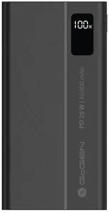 GoGen PB400001 ārējais akumulators 40000 mAh USB-C PD 20W melns