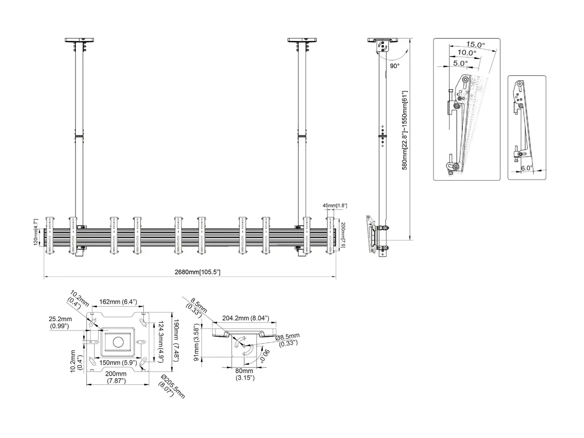 Multibrackets 9185 signage display mount 9185 Photo 18