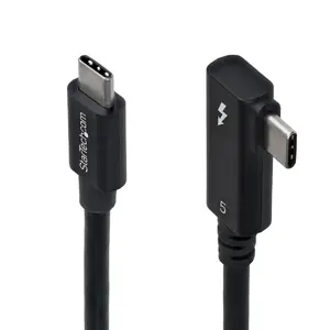 StarTech.com TBLT5MM80CM240WRA Thunderbolt-кабель 0,8 m 80 Gbit/s Черный