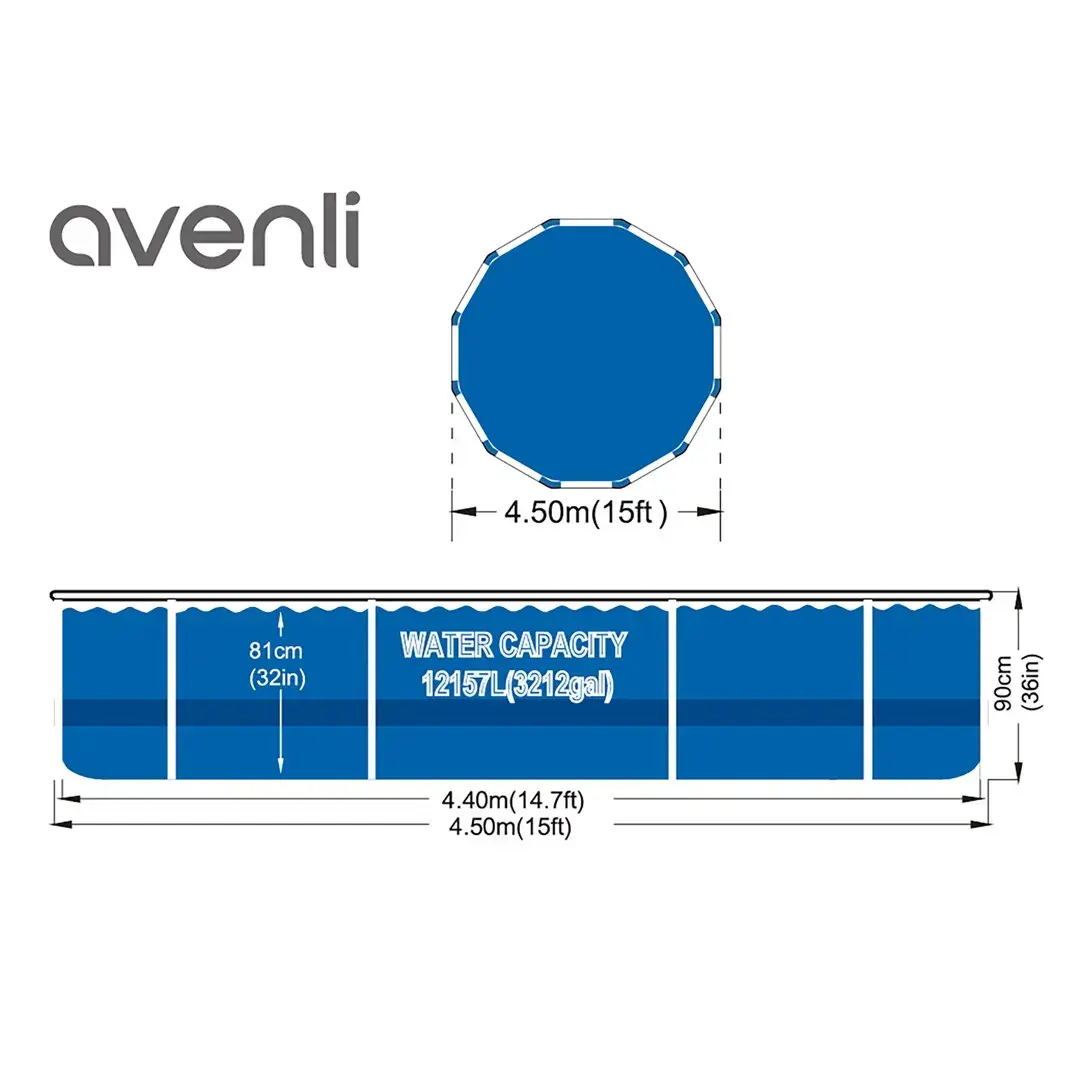Avenli 17800EU karkasa peldbaseins Photo 3