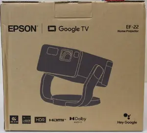 Проектор Epson EF-22B Full HD, 1000 ANSI люмен, соотношение сторон 16:9, контрастность 5000000:1, черный
