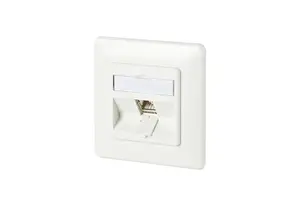 MetzConnect 130B11D11002-E RJ-45 6a kategorijas kontaktligzda, balta