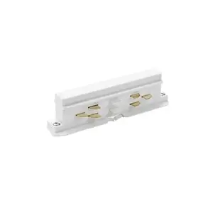 Brumberg 87114070 Electrical Connector for 3-Phase ONETRACK DALI Track System, White
