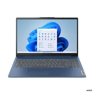 Lenovo IdeaPad Slim 3 15ABR8 portatīvais dators, 15.6" FHD, AMD Ryzen 5 5625U, 8GB RAM, 512GB SSD, AMD Radeon RX Vega 7, Windows 11 Home, Abyss Blue
