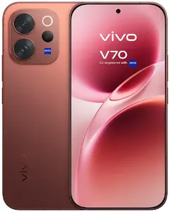 Vivo V70 Smartphone, 8GB RAM, 256GB Storage, Sandalwood Brown