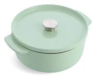 Чугунная кастрюля KitchenAid CC007434-001 5.2 л 26 см зеленая