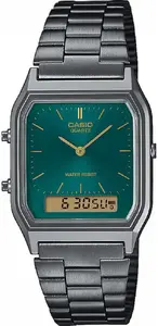 Женские аналого-цифровые часы Casio AQ-230EGG-3AEF серого цвета