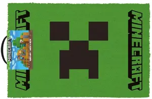 Pyramid Minecraft Creeper Face Doormat