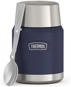THERMOS pārtikas termoss 0,47 l ar salokāmu karoti un krūzi - zils