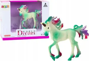 LEANToys Small Unicorn Collectible Figure Green 8 cm