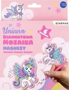 Набор для творчества Starpak Алмазная мозаика Магнит Единорог