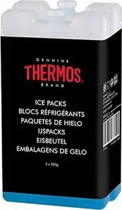 THERMOS 505020 Cooling Ice Packs for Thermal Bags, 2 x 200g, Blue