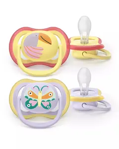 Philips AVENT SCF087/04 ultra air Orthodontic Silicone Pacifier for Babies 0-6 Months
