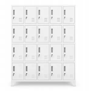 Jan Nowak ROBERT Locker Cabinet, White, 10 Compartments