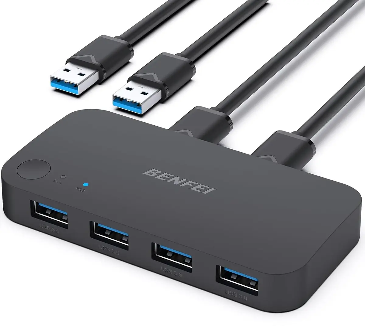 BENFEI 000354black USB 3.0 slēdzis