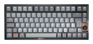 Cherry KW 300W MX Mechanical Keyboard, 75% Layout, USB and Bluetooth, AZERTY French, Black/Copper/Grey