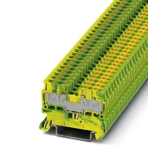 Phoenix Contact 3211025 PT 2,5/S-QUATTRO-PE Protective Conductor Terminal Block Yellow/Green
