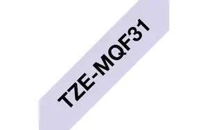 Brother TZE-MQF31 Label-Making Tape, 12mm x 4m, Black on Pastel Grey