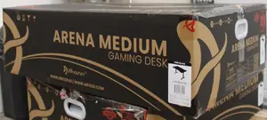 Игровой стол Arozzi Arena Medium, черный, с полноразмерным ковриком для мыши