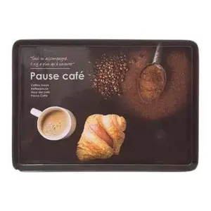FIVE_S_SMART Mela Serving Tray 30x22 cm, Black