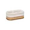 FIVE S SMART Basket Set of 3 Natural Bamboo Photo 2