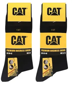 Носки CAT, черные, размер 43-46