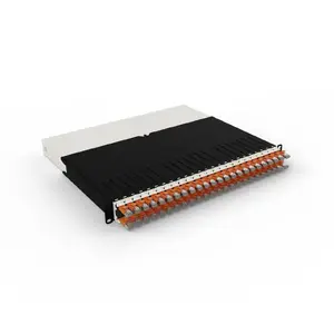 Patchbox 8RU STP kabeļu pārvaldības sistēma, oranža