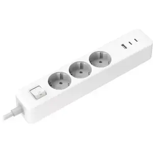 Xiaomi XMCXB01EU 20W pagarinātājs ar 2 USB-C un 1 USB-A pieslēgvietām, 1.4m kabelis, EU kontaktdakša