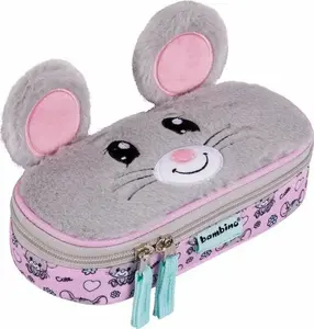 Piórnik Derform Piórnik saszetka usztywniona z wewnętrzną klapką Bambino PCL-01 Mouse