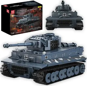 Alcasa Klocki Mould King 20014 - czołg Tygrys z II wojny światowej