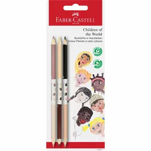 Акварельные карандаши Faber-Castell 116511, ассорти оттенков кожи, набор из 3 штук
