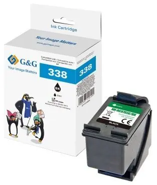 G&G tintes kasetne, saderīga ar HP