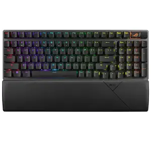 ASUS ROG Strix Scope II 96 Wireless клавиатура Игровой USB + RF Wireless + Bluetooth AZERTY Французский Черный