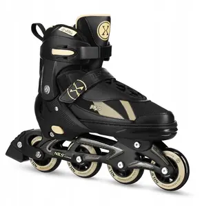 Rolki Nils Extreme NH382 rekreacyjne regulowane czarno-beżowe r. 40-43