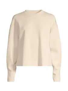 Bluza damska CASALL Peachy Crew Neck kolor biaĹ‚y - M