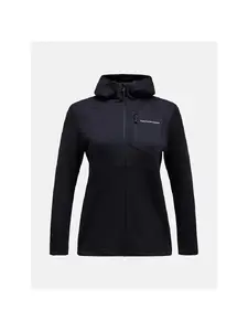 Bluza PEAK PERFORMANCE W Trail Polartec Zip Hood czarny - M