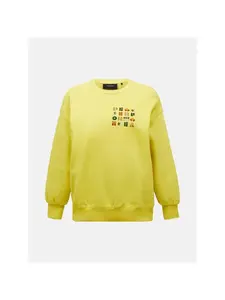 Bluza damska PEAK PERFORMANCE W Terry Graphic Crew kolor ĹĽĂłĹ‚ty - L
