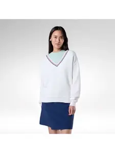 Sweter damski ROSSIGNOL W Knitted V Neck biaĹ‚y - M