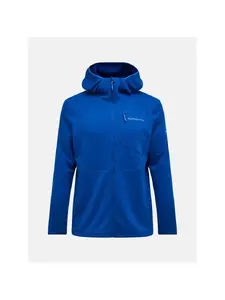 Bluza mÄ™ska PEAK PERFORMANCE M Trail Polartec Power Grid Zip Hood kolor niebieski - XL