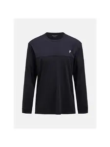 Koszulka mÄ™ska PEAK PERFORMANCE M Trail Wool Blend LS kolor czarny - M