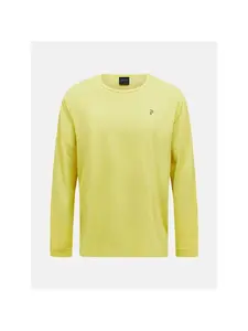 Koszulka mÄ™ska PEAK PERFORMANCE M Trail Longsleeve kolor ĹĽĂłĹ‚ty - XL